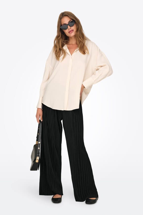 Ravenna Plissee Hose - Black
