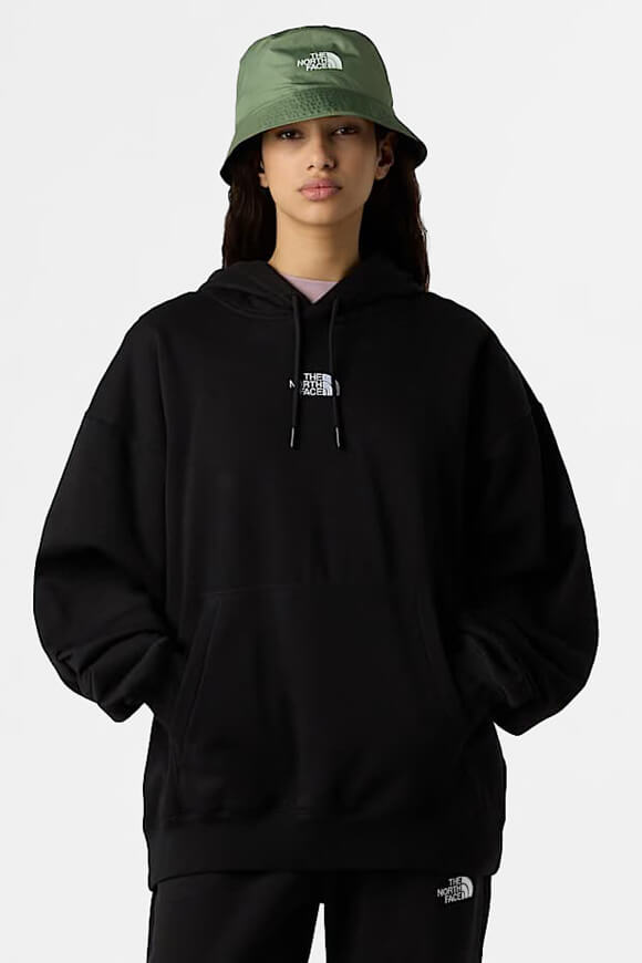 Oversize Kapuzensweatshirt - Black