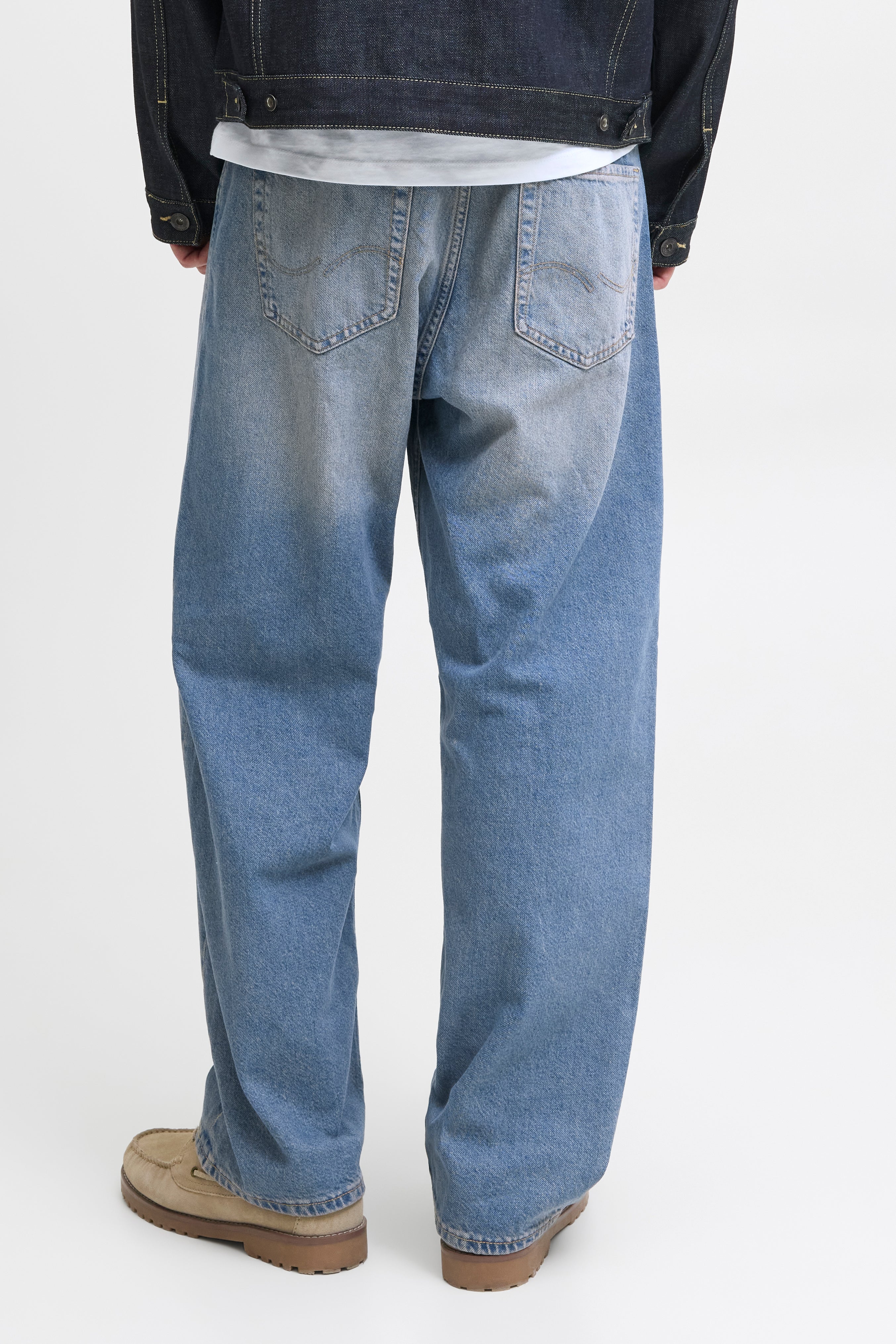 JJIALEX Baggy Fit Jeans L32 - Blue Denim