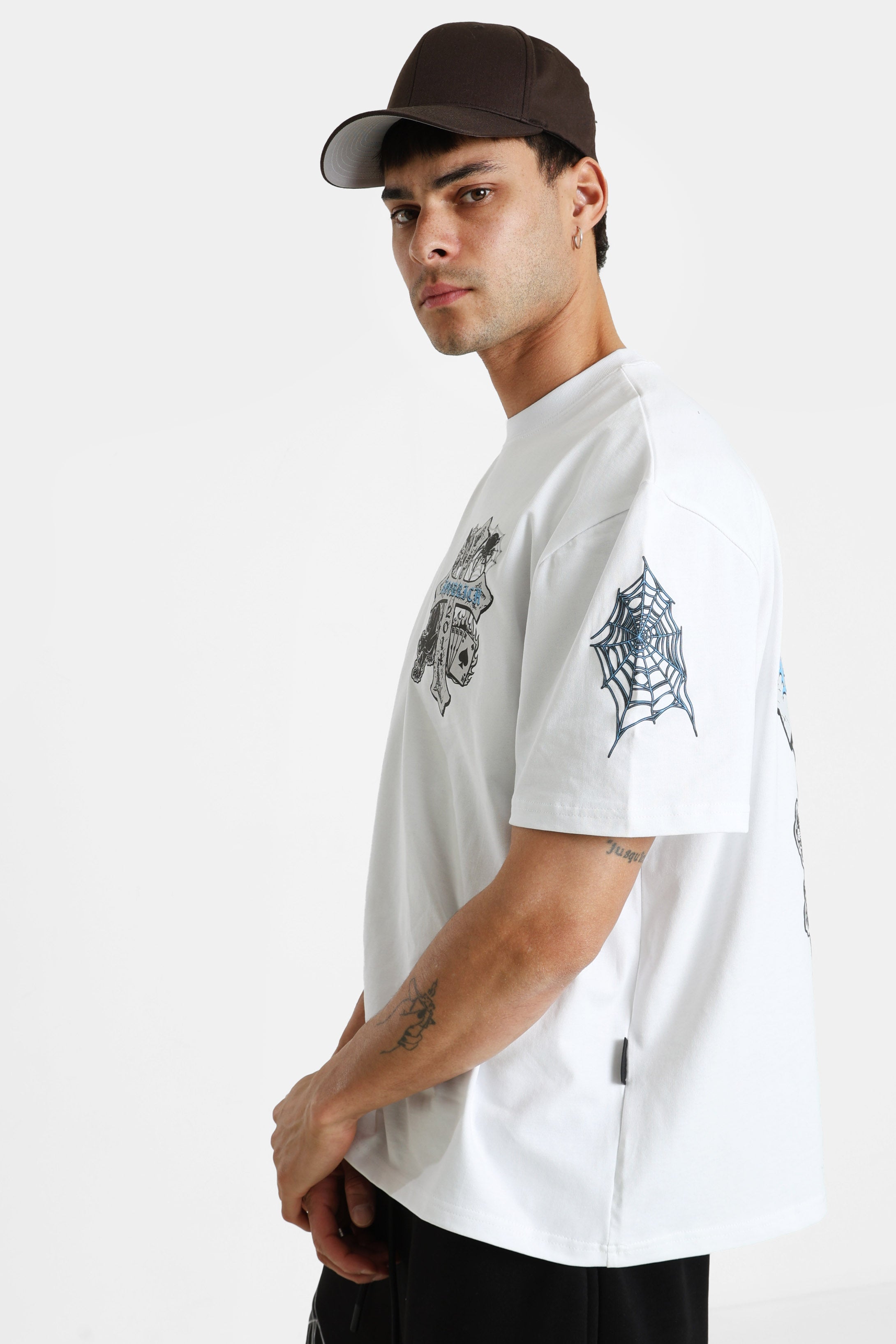 Cross Oversize T-Shirt - White