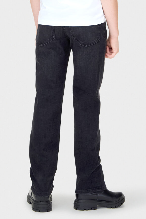 Straight Fit Jeans - Black Denim
