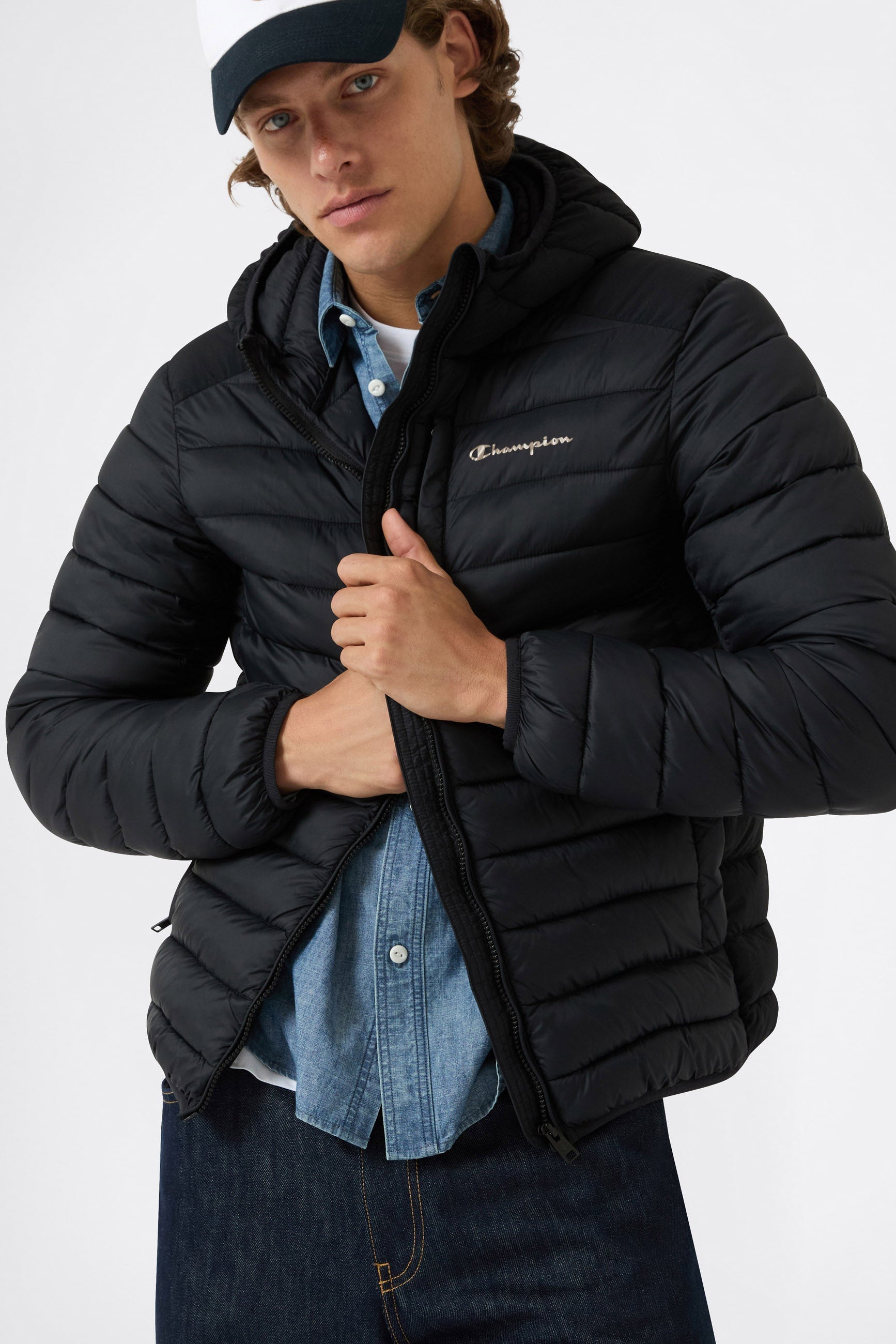 Gesteppte Jacke - Black