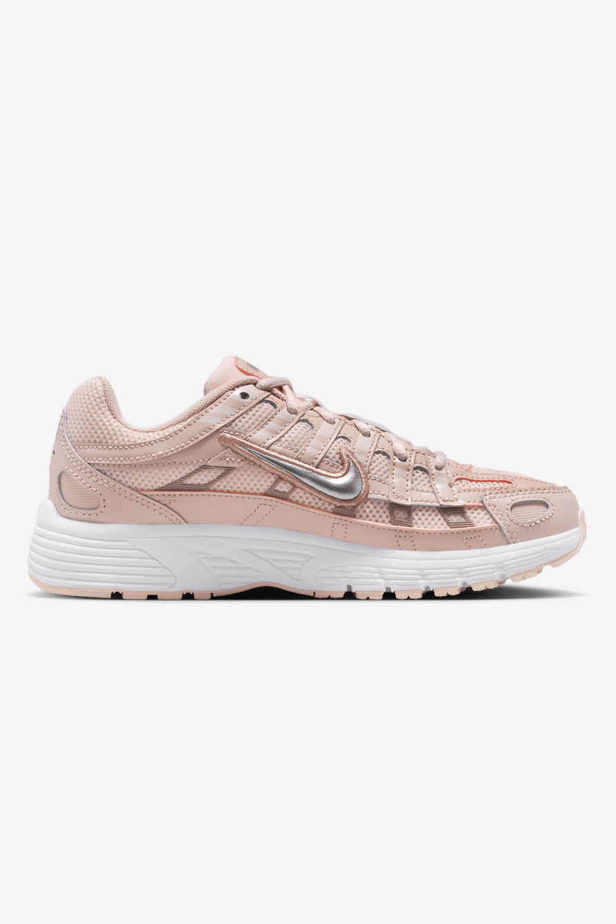 P-6000 Sneaker - Silt Red + Metallic Silver
