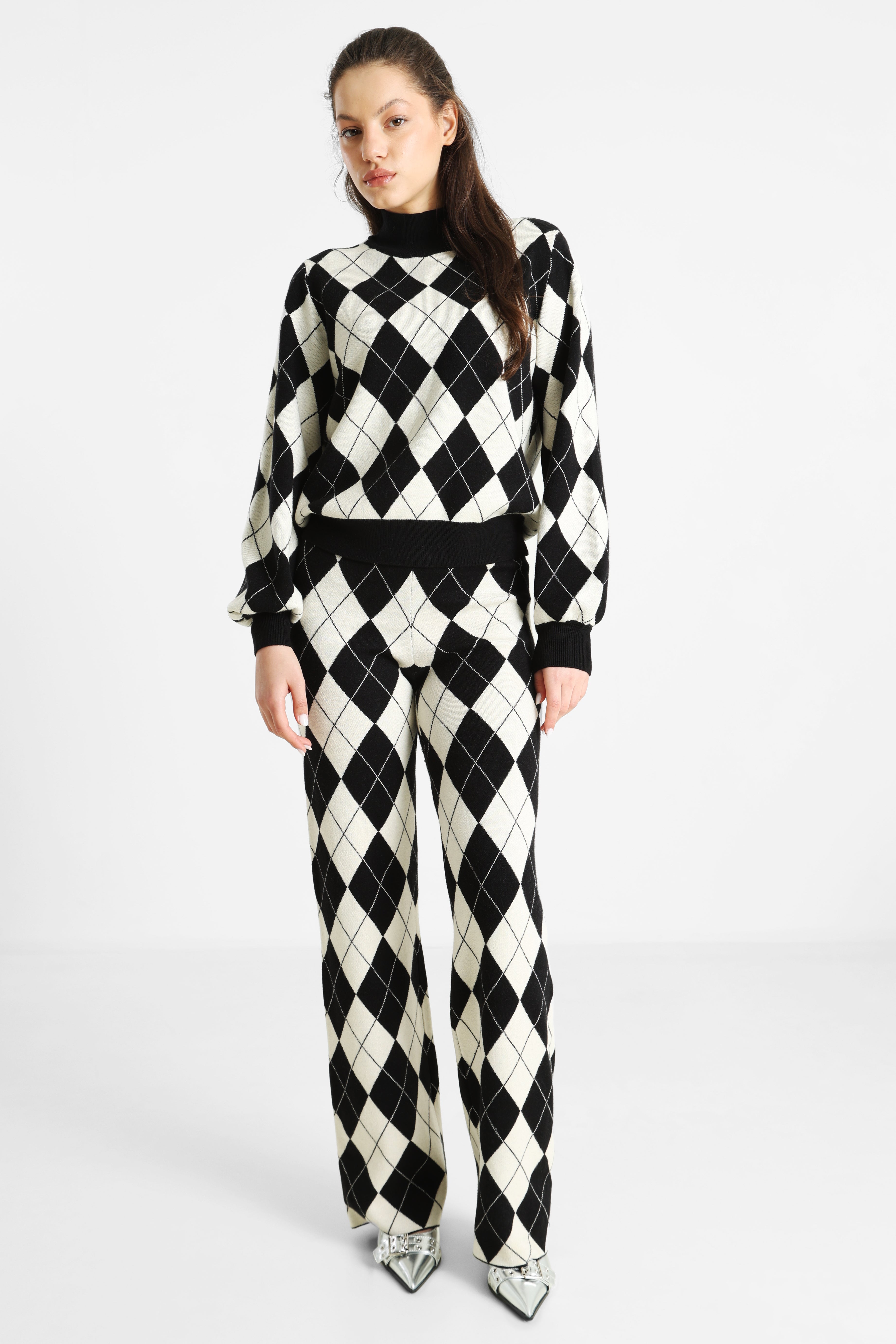 ONLANNY Strickpullover - Black + Whitecap