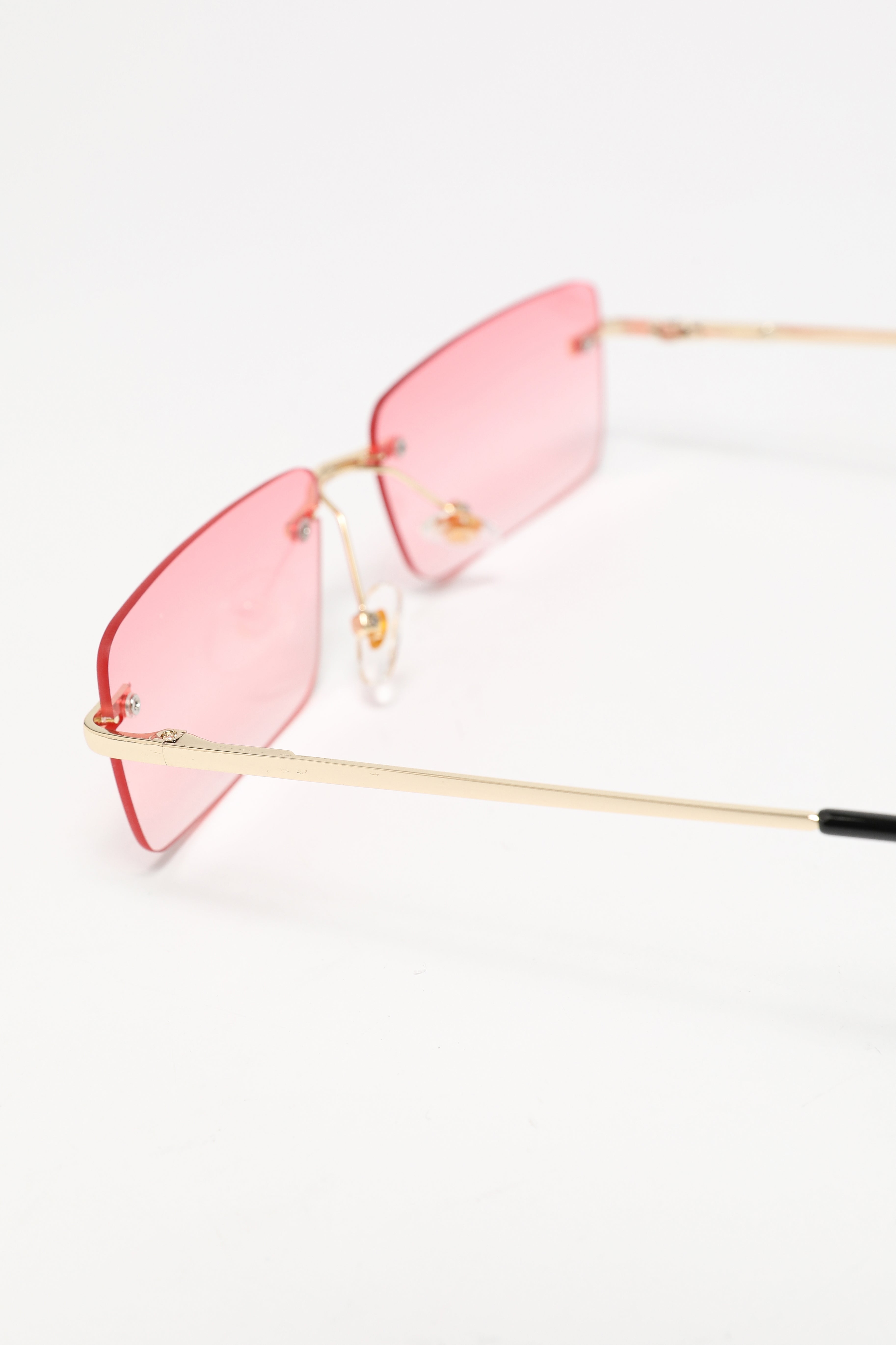 Brille - Gold + Pink