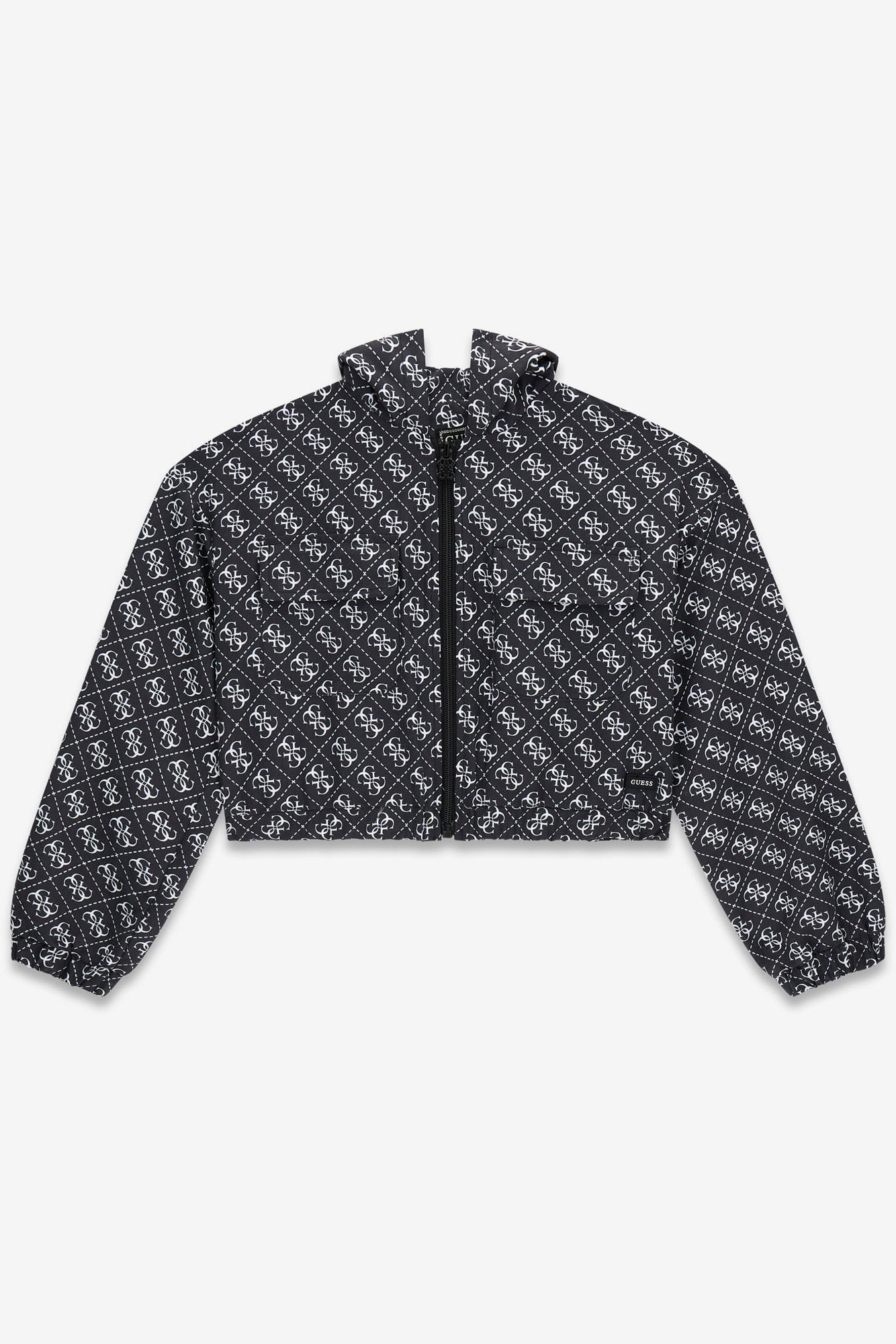 Crop Windbreaker - Black