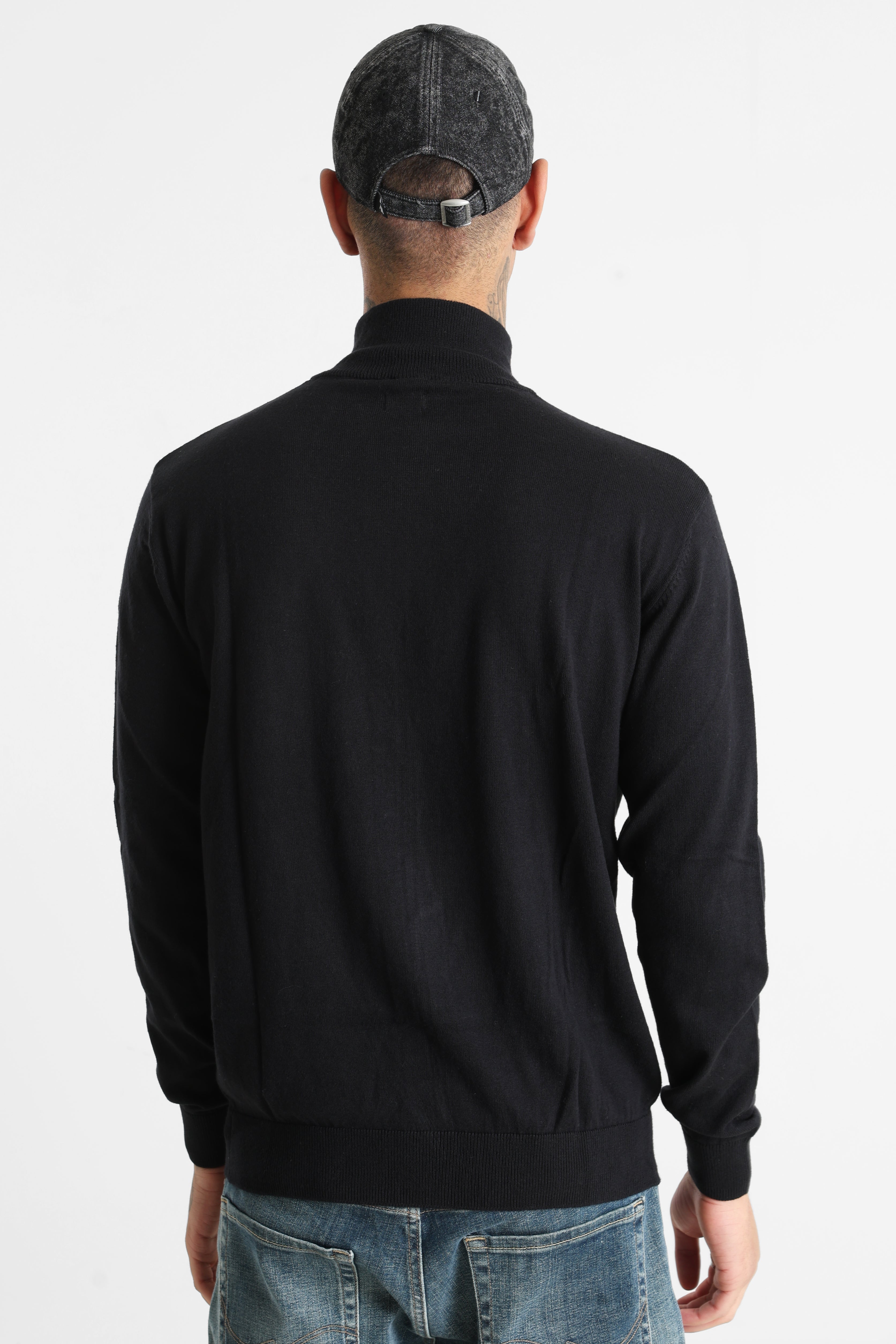 Leo Feinstrickjacke - Black