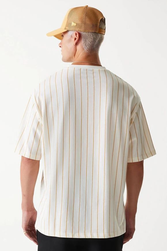 NE Pinstripe Oversize T-Shirt - Offwhite