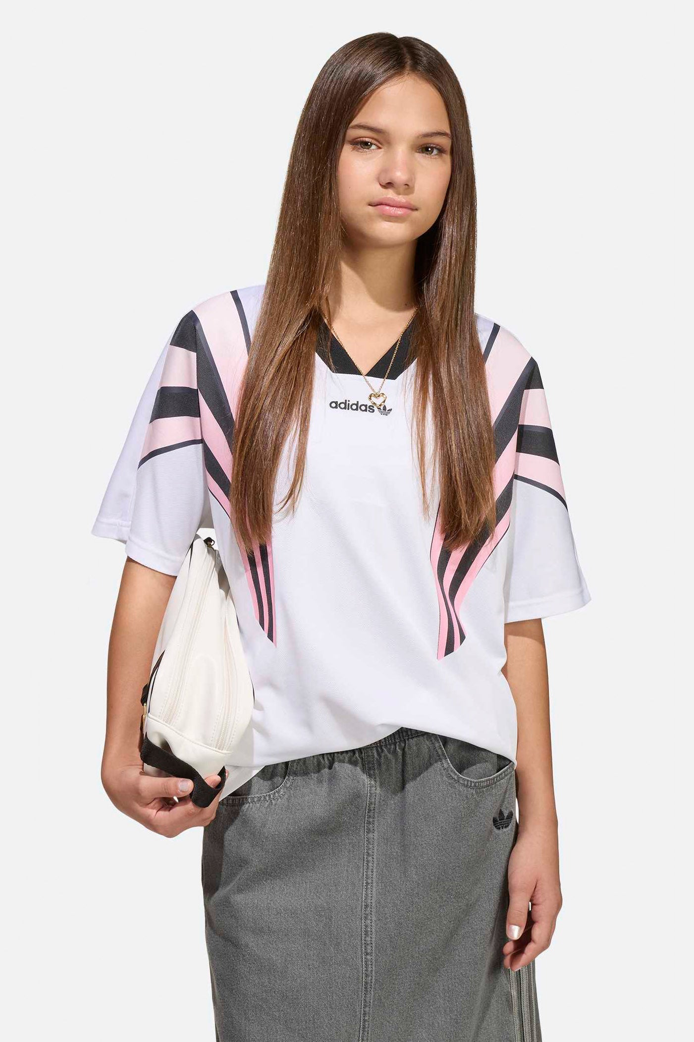 Oversize T-Shirt - White + Bliss Pink