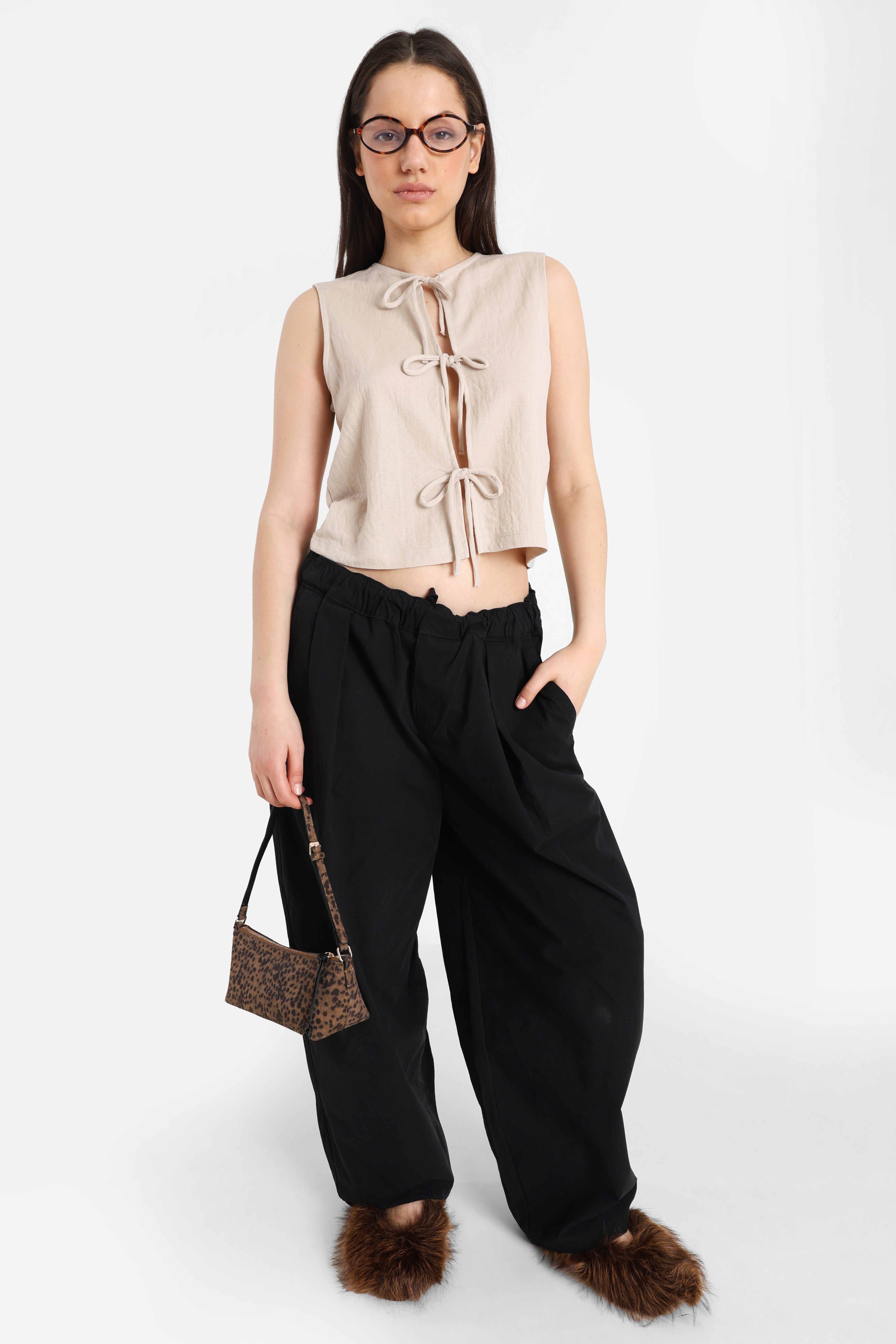 ONLSAKURA Crop Top - Chateau Grey