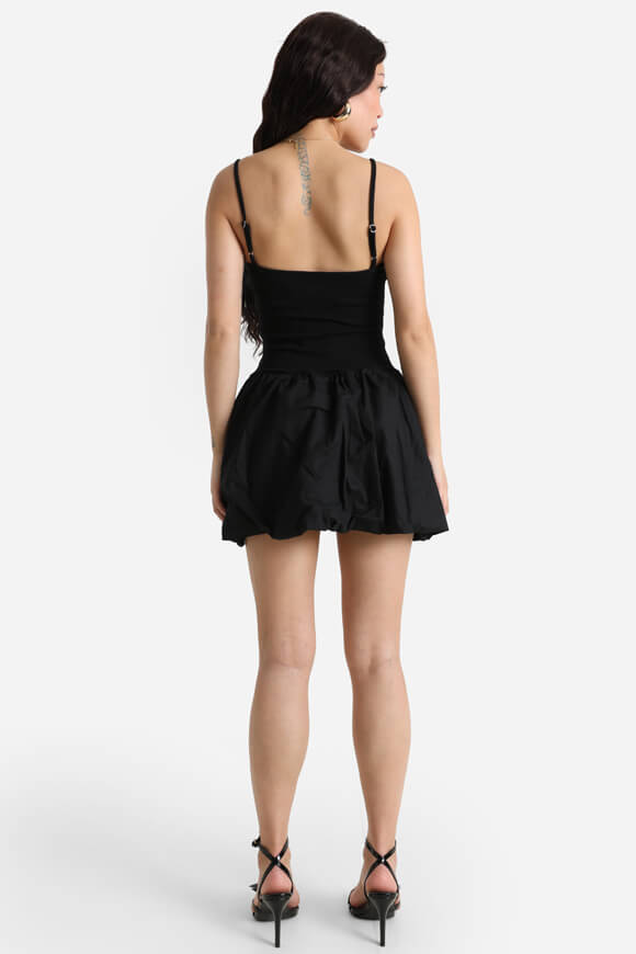 Minikleid mit Innenshorts - Schwarz