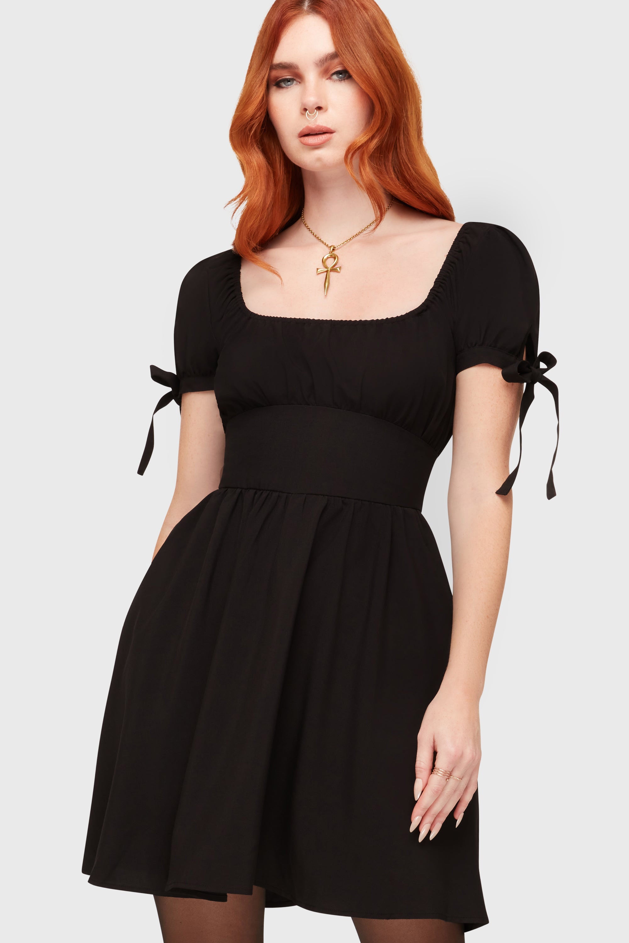 Grim Gretchen Minikleid - Black