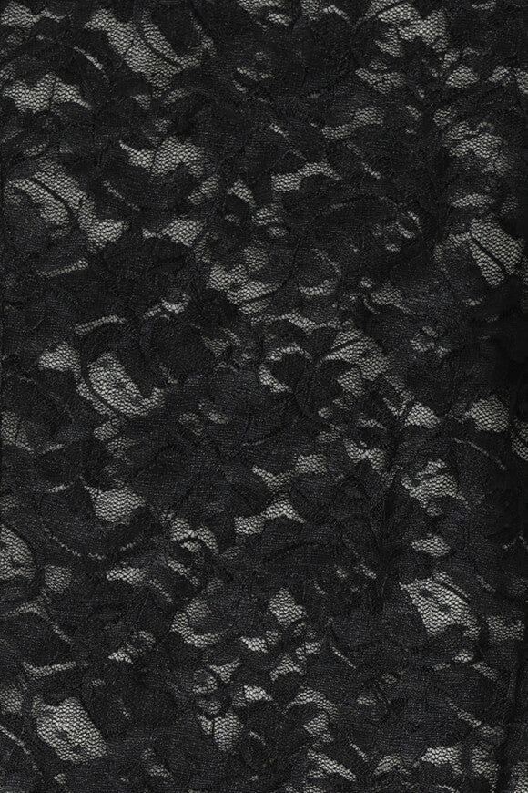 Spitzen Capri Leggings - Schwarz