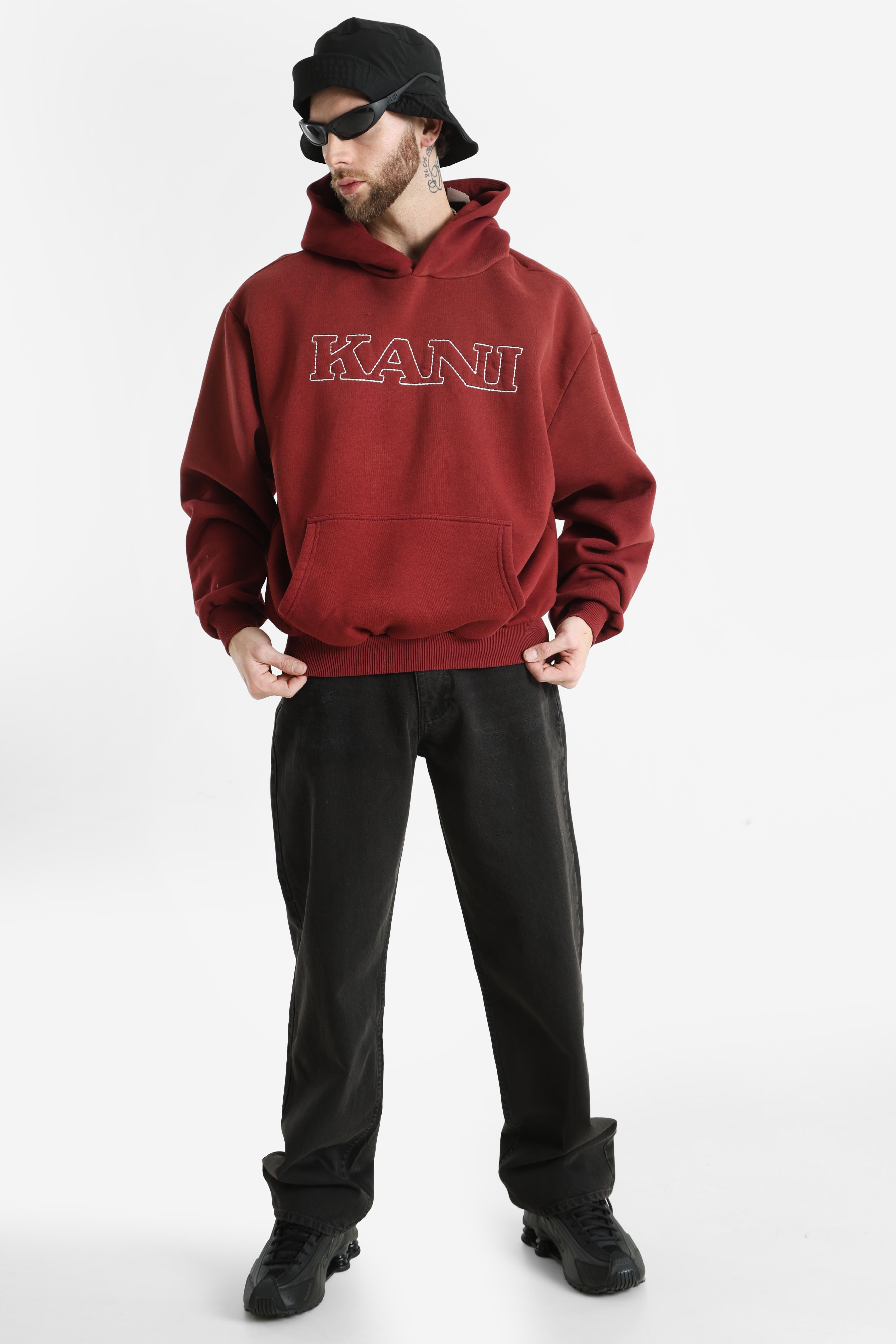 Kapuzensweatshirt - Dark Red