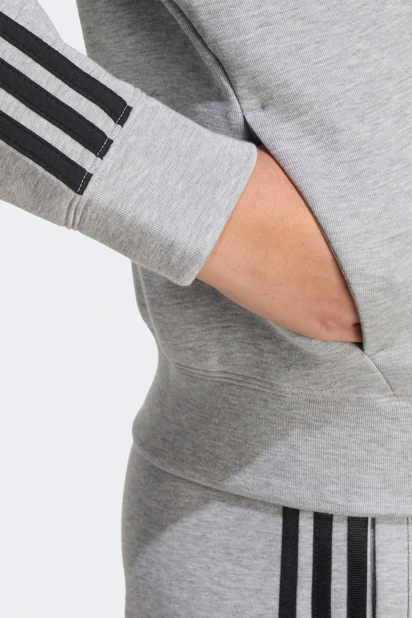 Kapuzensweatjacke - Medium Grey Heather