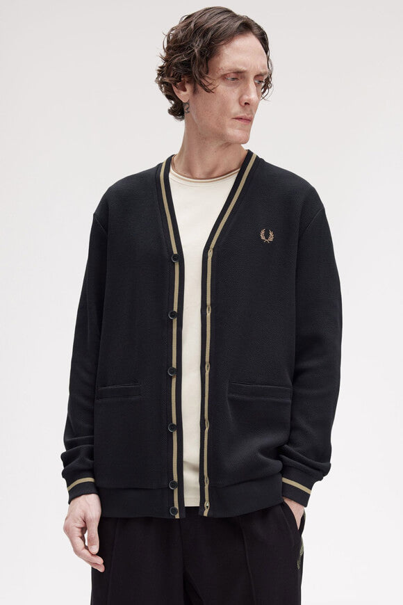 Cardigan - Black + Shaded Stone