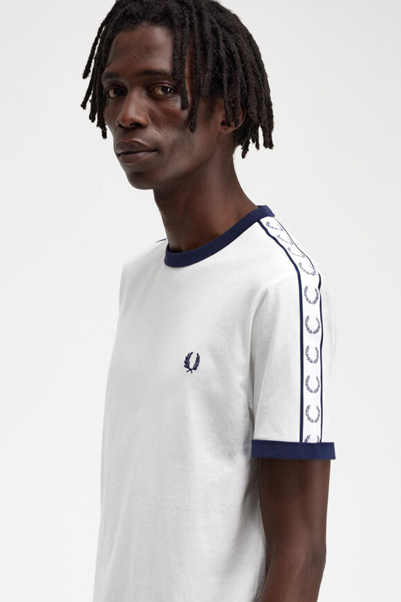 T-Shirt - Snow White + Navy