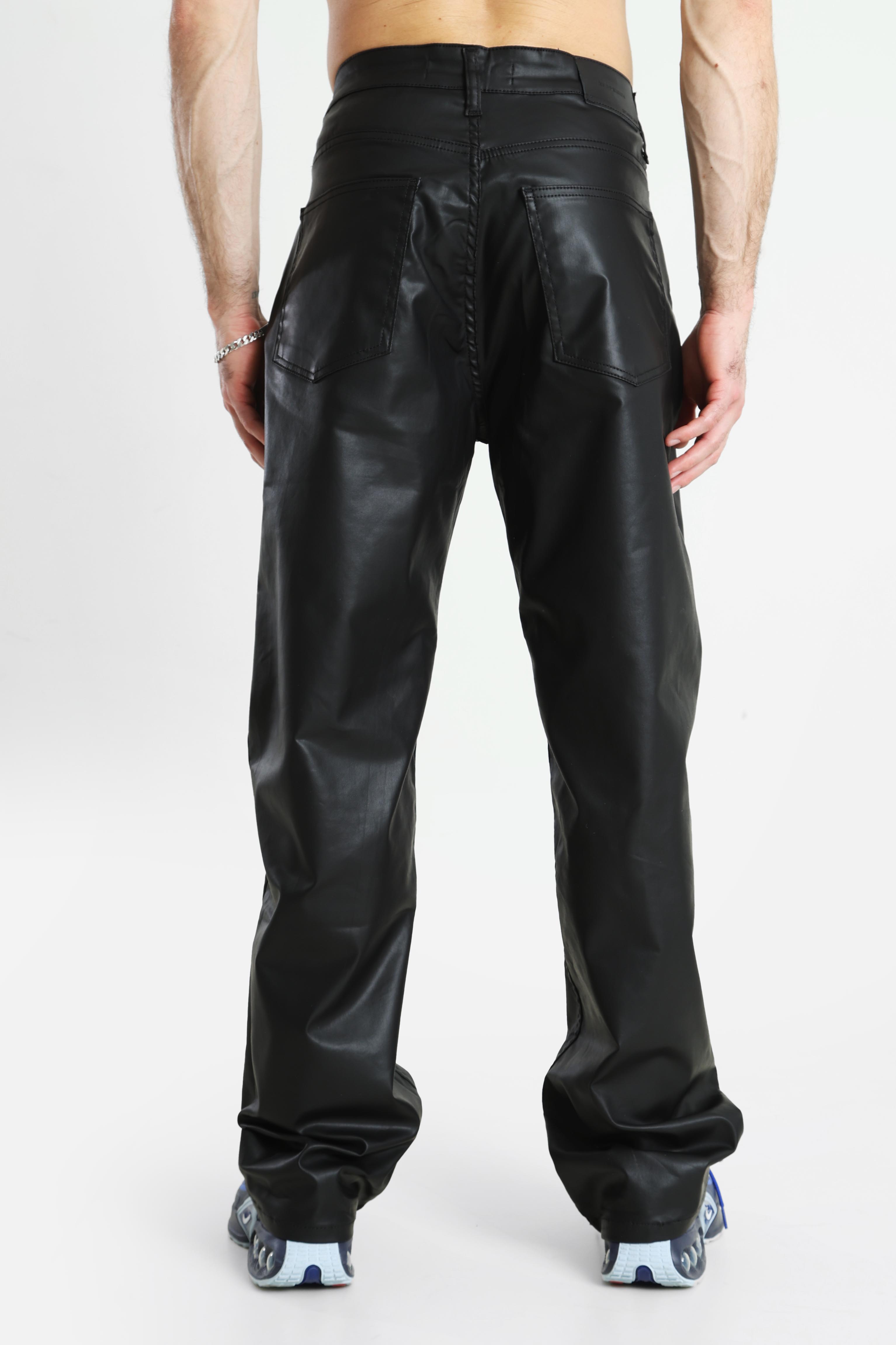Kunstlederhose - Black