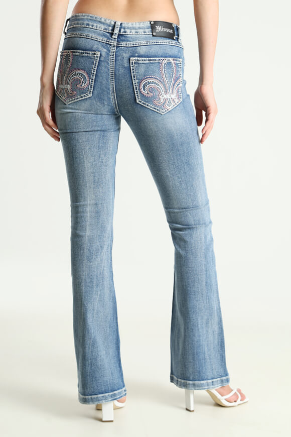Flare Jeans - Gewaschen Blau
