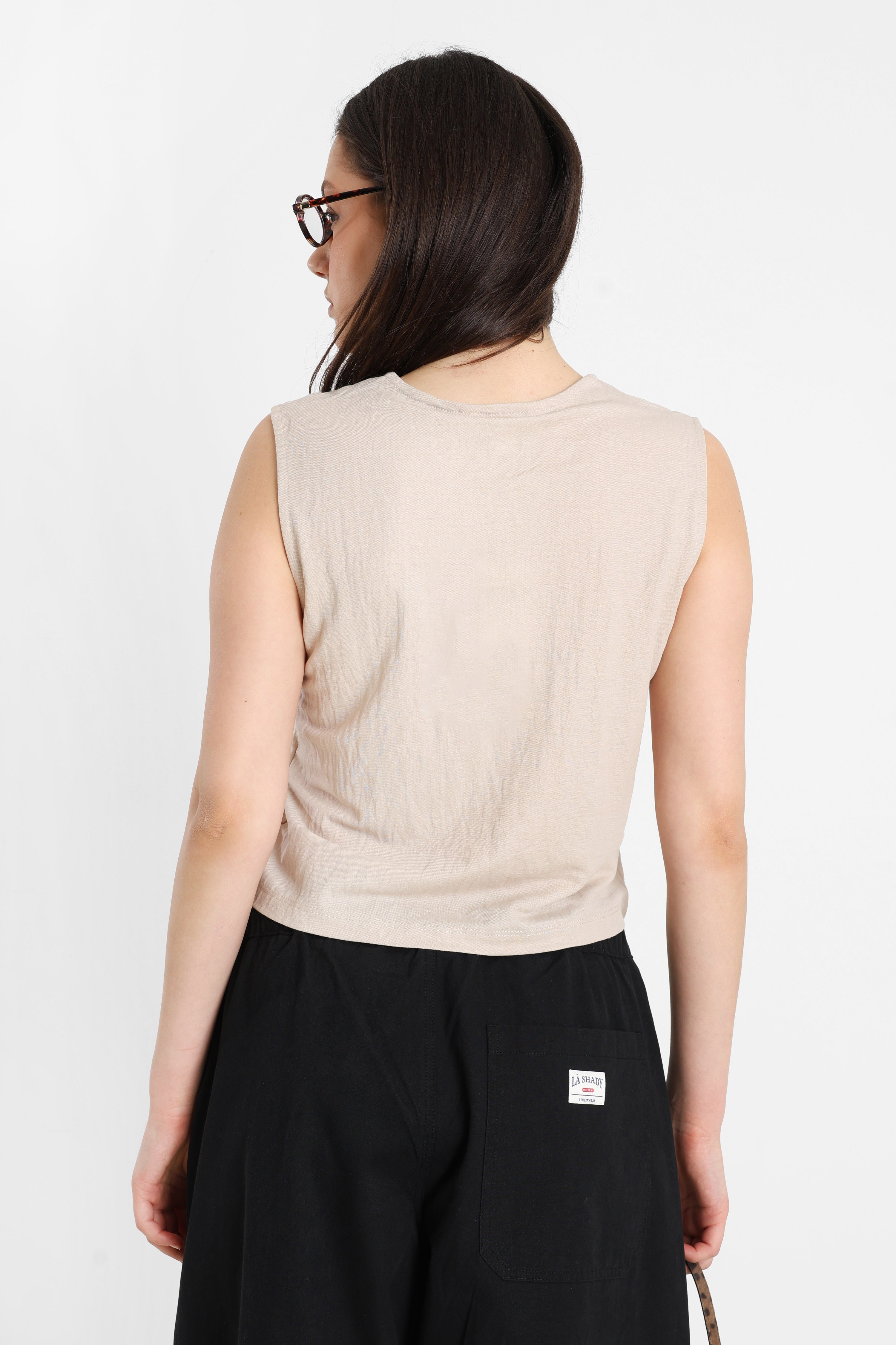 ONLSAKURA Crop Top - Chateau Grey