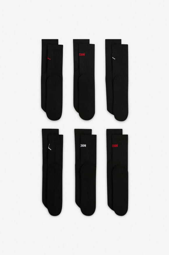Sechserpack Socken - Schwarz