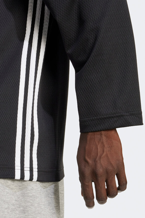 Mesh Langarmshirt - Black