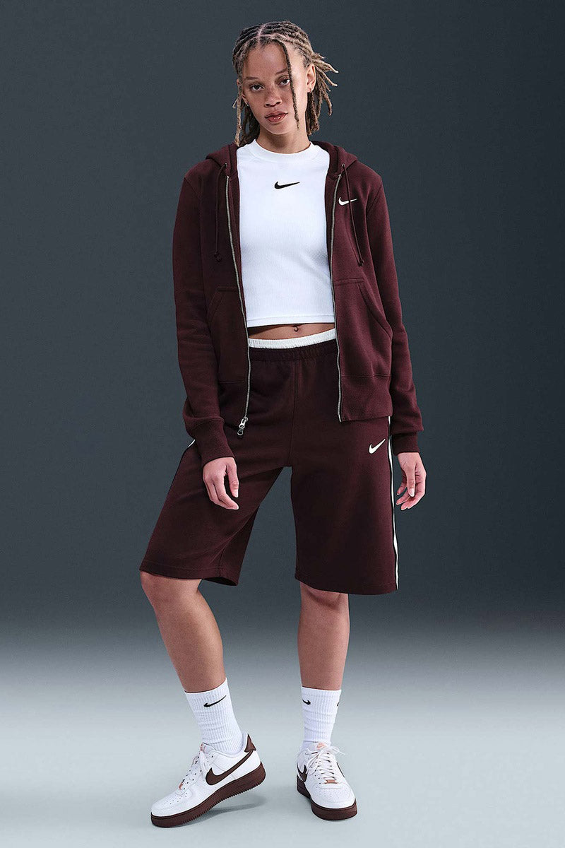 Phoenix Fleece Kapuzensweatjacke - Burgundy Crush