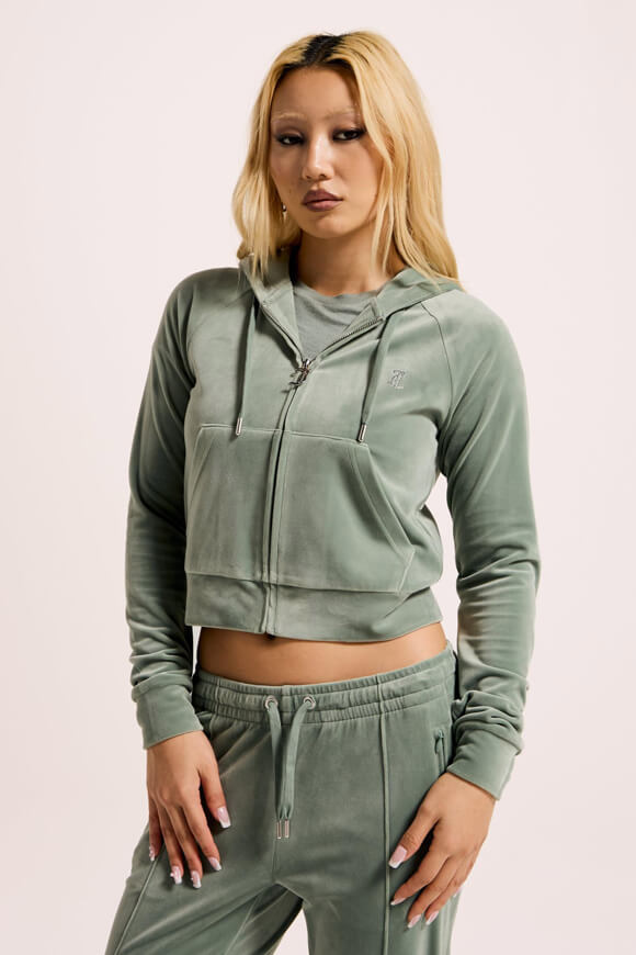 Madison Samt Crop Jacke - Chinois Green