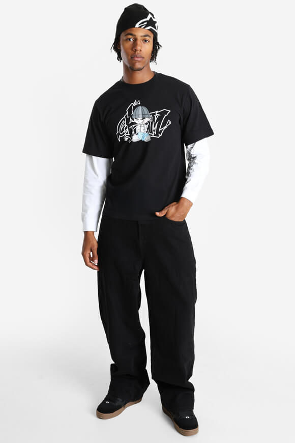 Langarmshirt - Black + White