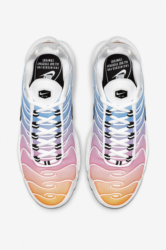 Air Max Plus Sneaker - White + Black + University Blue