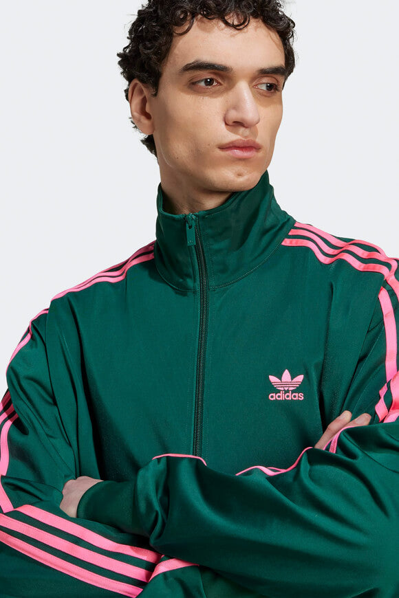 Adicolor Classics Firebird Trainingsjacke - Collegiate Green + Lucid Pink