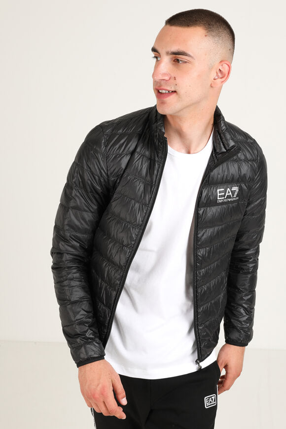 Leichte Puffer Daunenjacke - Schwarz