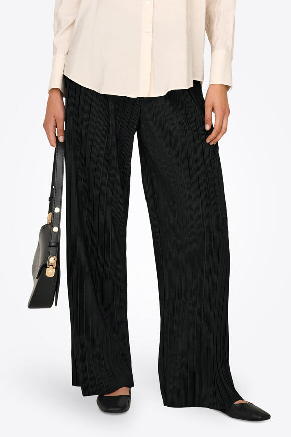 Ravenna Plissee Hose - Black