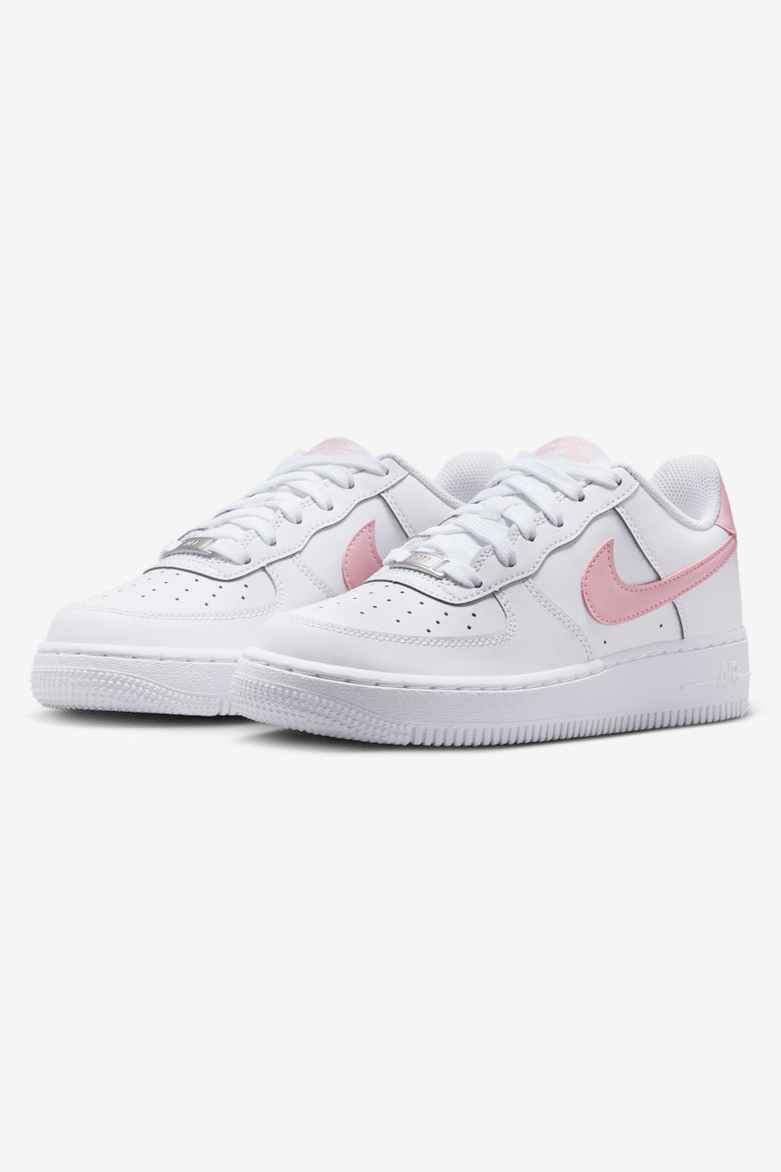 Air Force 1 Sneaker - White + Med Soft Pink