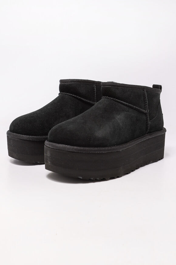 Classic Ultra Mini gefütterte Plateau Stiefelette - Black