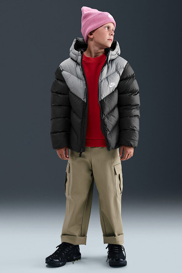 Sportswear All Day Play Pufferjacke - Black + Smoke Grey