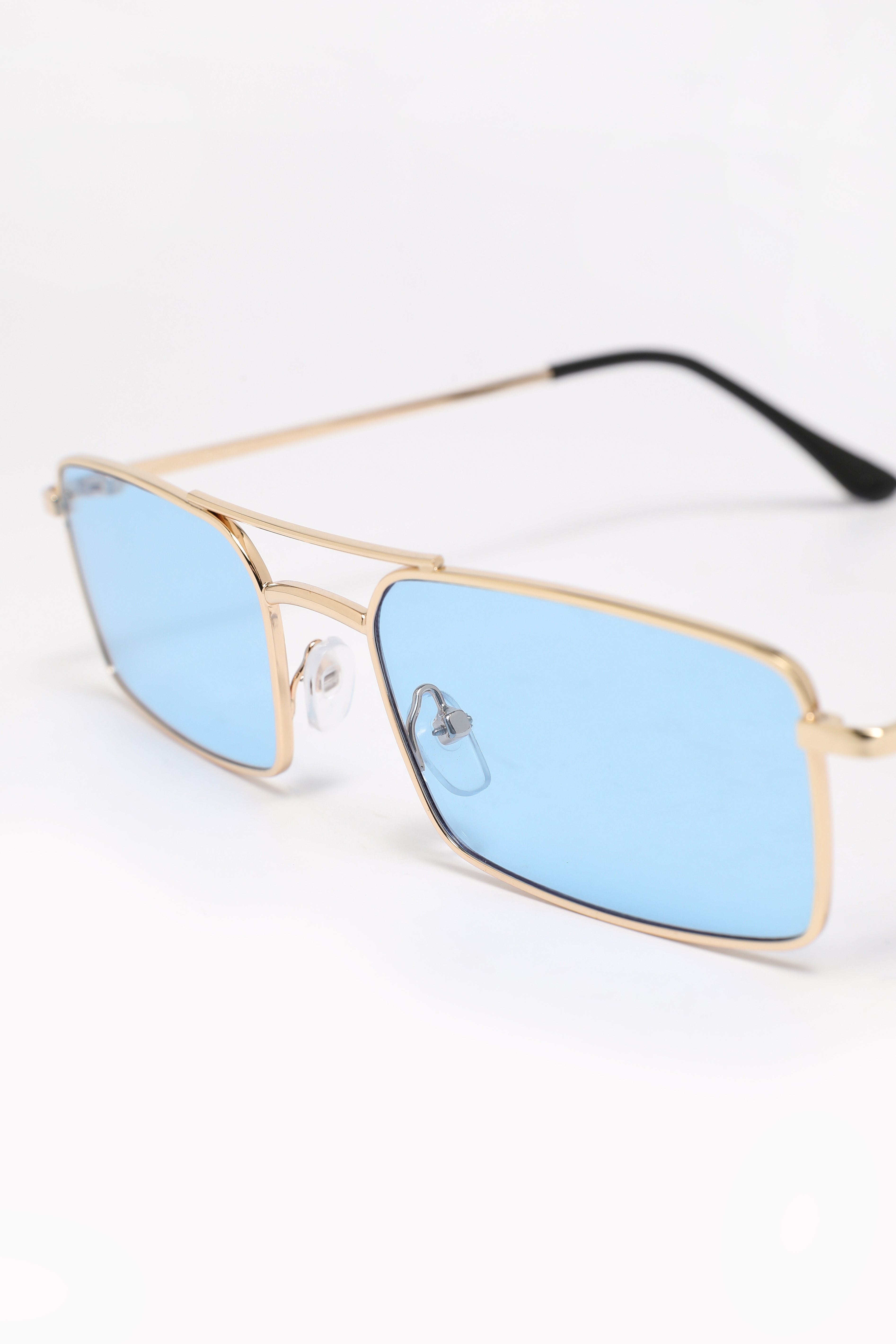 Brille - Gold + Light Blue