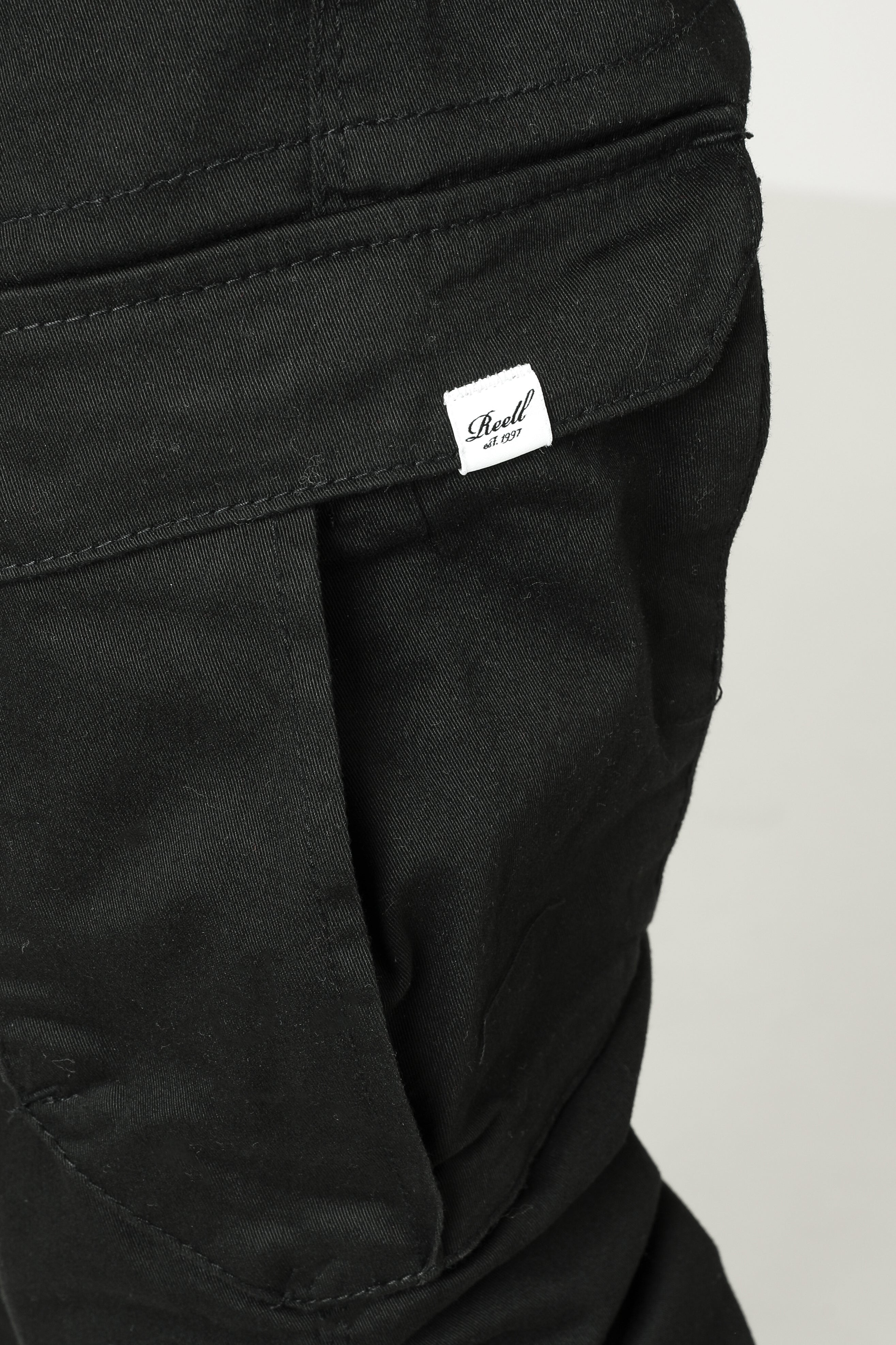 Reflex Rib Cargo Jogger Pant - Schwarz