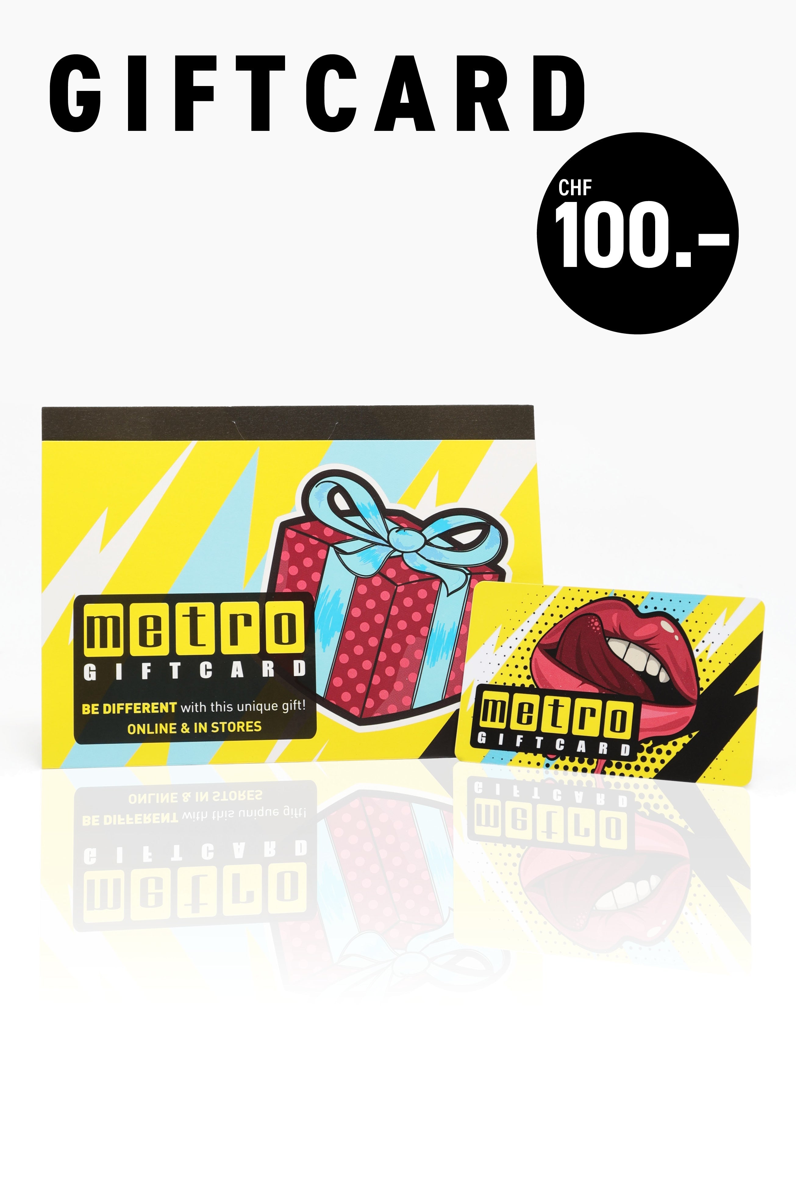Giftcard - Gelb + Mehrfarbig