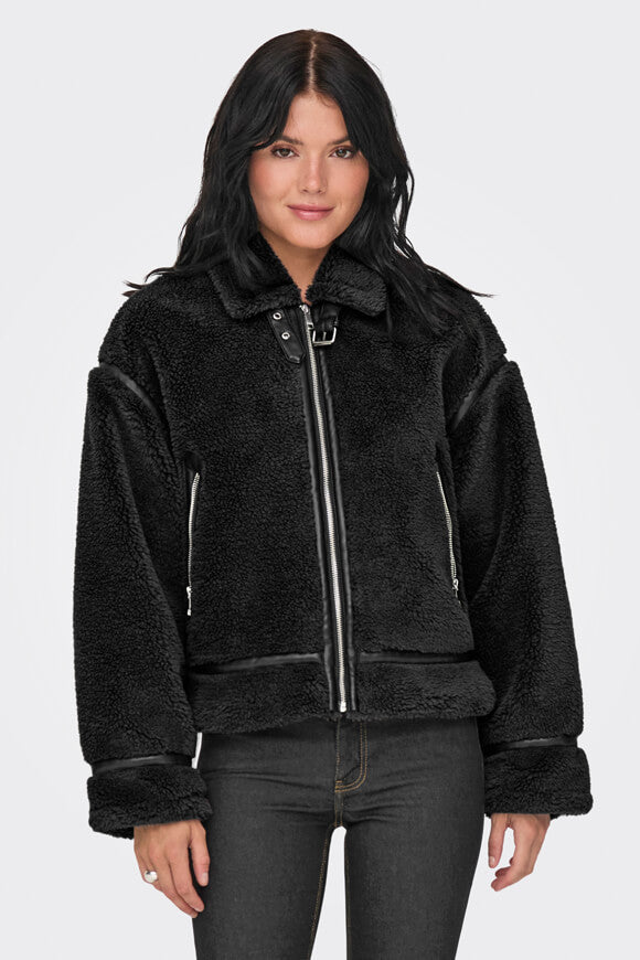 Michelle Teddy Jacke - Black