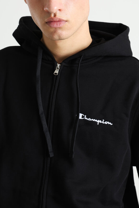 Kapuzensweatjacke - Black