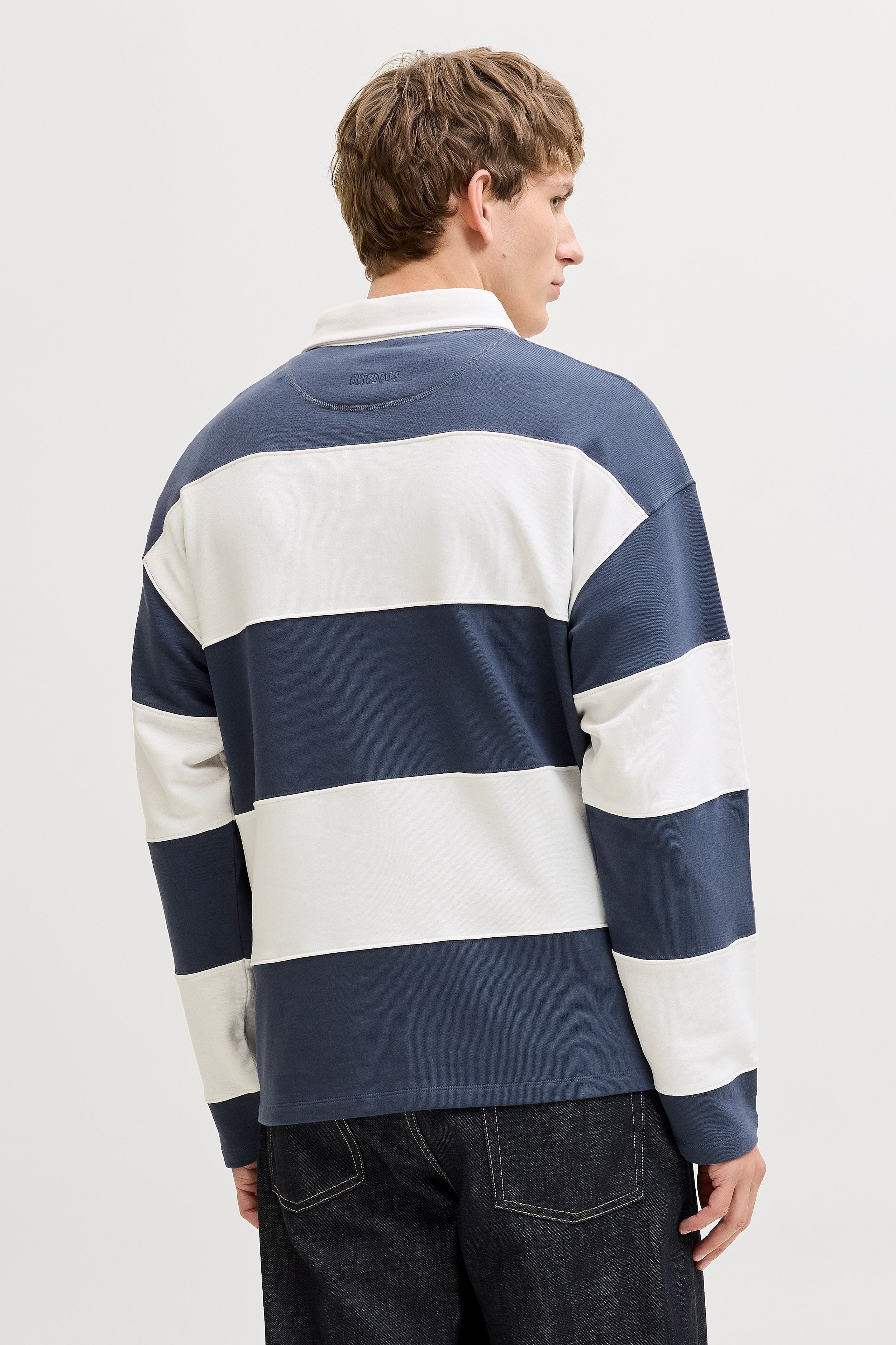 JORUPSTATE Langarmshirt - Odyssey Gray + Cloud Dancer