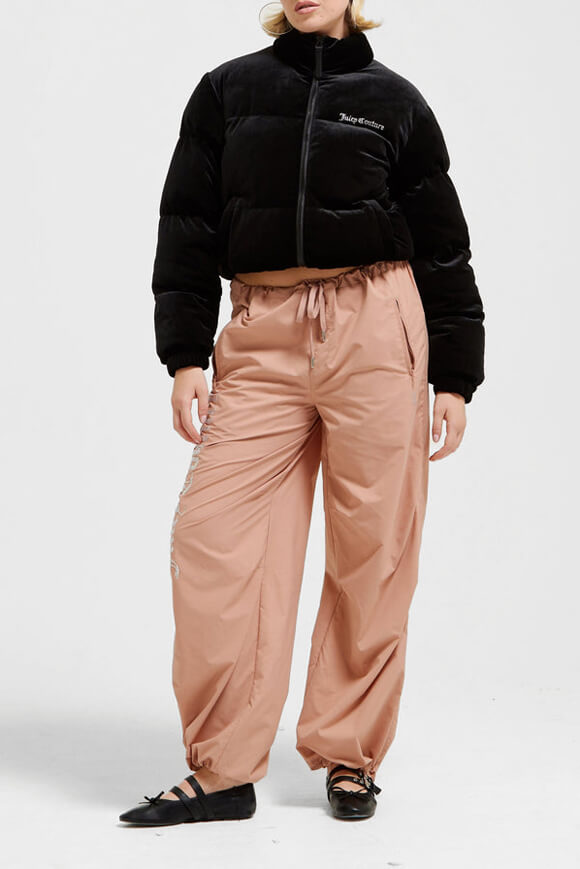 Margo Samt Pufferjacke - Black
