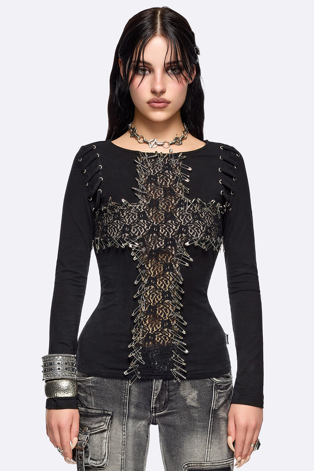 Dark Romance Langarmshirt - Black