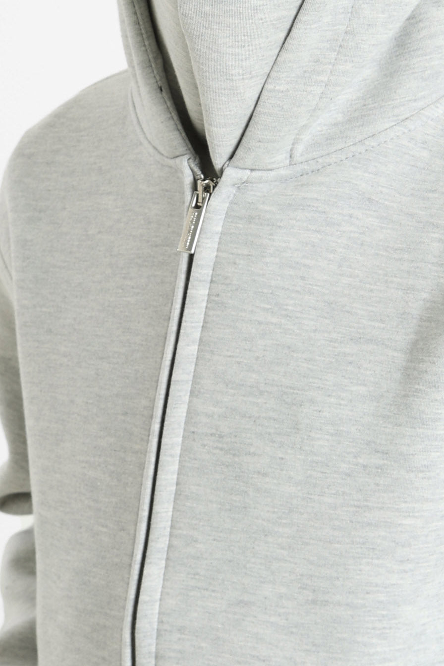 Kapuzensweatjacke - Light Grey Heather